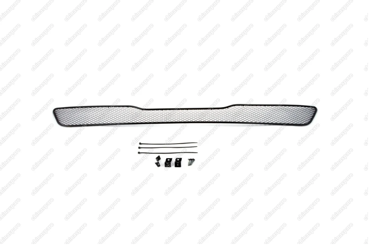 Сетка на бампер внешняя для INFINITI QX70 3,7 л. 2014->, черн., 15 мм