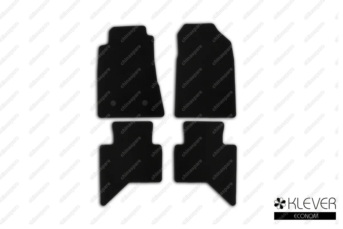 KLEVER01210101200k Коврики в салон Klever Econom ISUZU D-Max 2016-> пикап, 4 шт. (текстиль)