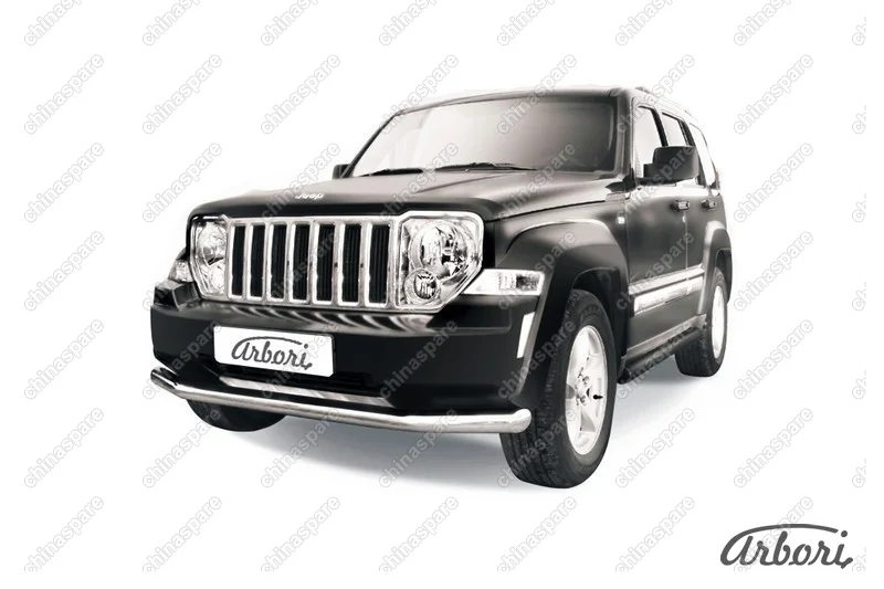 AFZDAJCH1202 Защита переднего бампера d76 Arbori нерж. сталь для Jeep CHEROKEE KK 2007-2012