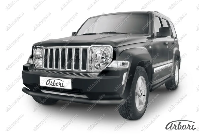 AFZDAJCH1202B Защита переднего бампера d76 Arbori черн. для Jeep CHEROKEE KK 2007-2012