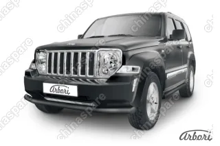 AFZDAJCH1202B Защита переднего бампера d76 Arbori черн. для Jeep CHEROKEE KK 2007-2012