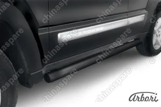 AFZDAJCH1203B Защита порогов d76 труба Arbori черн. для Jeep CHEROKEE KK 2007-2012