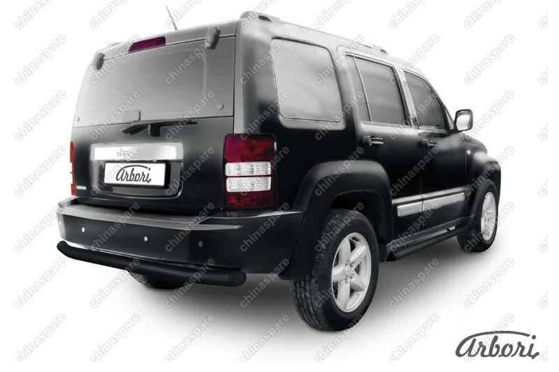 AFZDAJCH1204B Защита заднего бампера d76 Arbori черн. для Jeep CHEROKEE KK 2007-2012