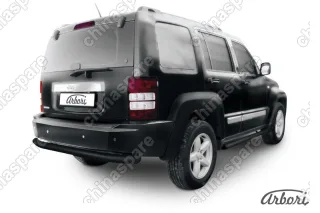 AFZDAJCH1204B Защита заднего бампера d76 Arbori черн. для Jeep CHEROKEE KK 2007-2012