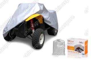 Чехол-тент на квадроцикл (ATV)  защитный, размер XL (251х125х85см), цвет серый, универсальный