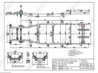 2800100D62B1 Frame assy(economic sailor s w/hook on 3 Great Wall Deer