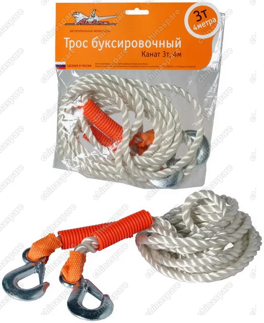 Трос буксировочный канат 3 т, 4 м