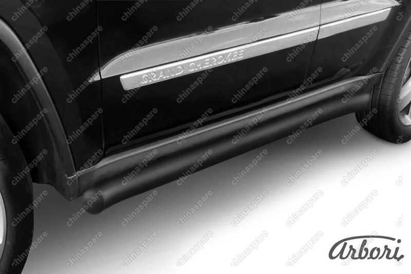 AFZDAJGCH05B Защита порогов d76 с гибами Arbori черн. для JEEP Grand Cherokee 2011-2013