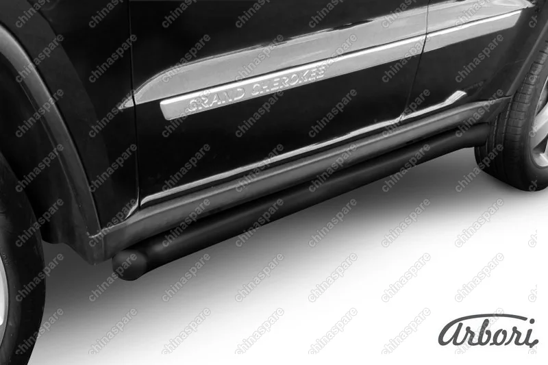 AFZDAJGCH06B Защита порогов d57 с гибами Arbori черн. для JEEP Grand Cherokee 2011-2013