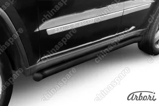 AFZDAJGCH06B Защита порогов d57 с гибами Arbori черн. для JEEP Grand Cherokee 2011-2013