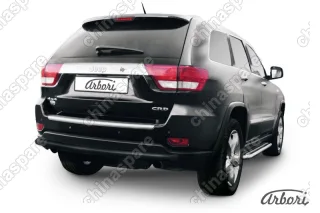 AFZDAJGCH09B Защита заднего бампера d57 длинная Arbori черн. для JEEP Grand Cherokee 2011-2013