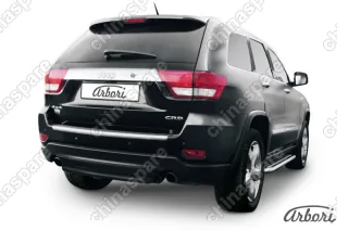 AFZDAJGCH10B Защита заднего бампера d57 короткая Arbori черн. для JEEP Grand Cherokee 2011-2013