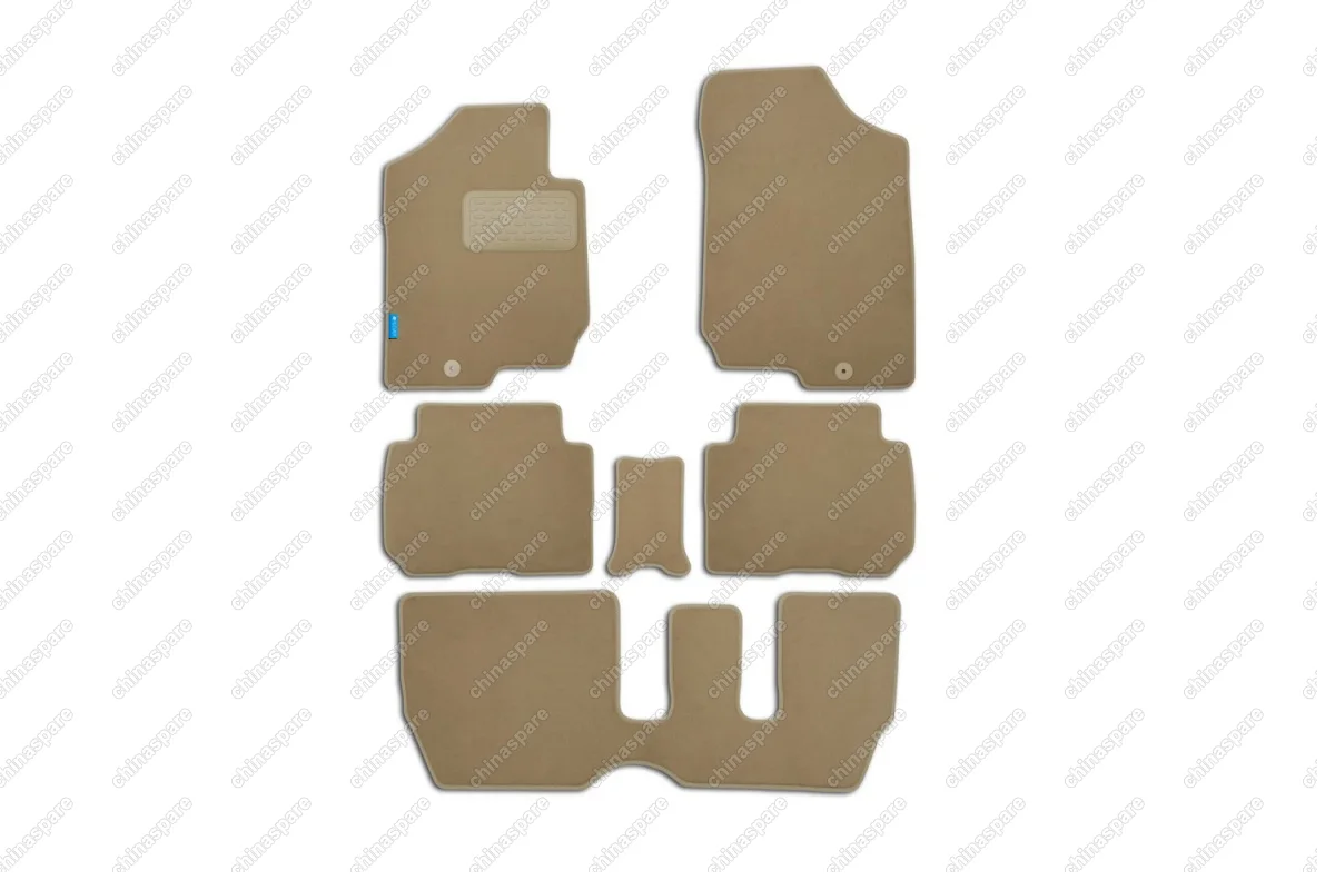 NLT253011112kh Коврики в салон KIA Carens 2006->, ун., 6 шт. (текстиль, бежевые)
