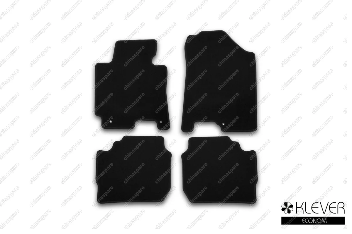 KVR01254801200k Коврики в салон Klever Econom KIA Cerato АКПП 2013- >, сед., 4 шт. (текстиль)