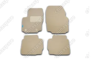 Коврики в салон KIA Opirus АКПП 2003-2010, сед., 4 шт. (текстиль, бежевые)