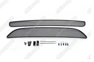 1301216101 Сетка на бампер внешняя для KIA Picanto 2015-2016, 2 шт., черн., 10 мм