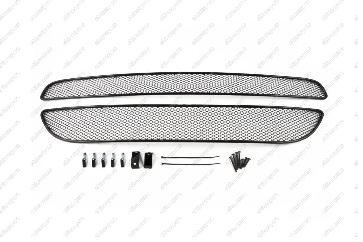 1301216151 Сетка на бампер внешняя для KIA Picanto 2015-2016, 2 шт., черн., 15 мм