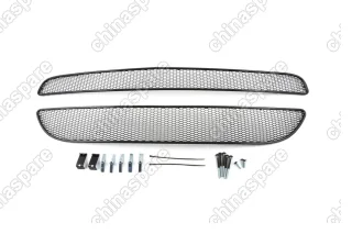 1301216201 Сетка на бампер внешняя для KIA Picanto 2015-2016, 2 шт., черн., 20 мм (сота)