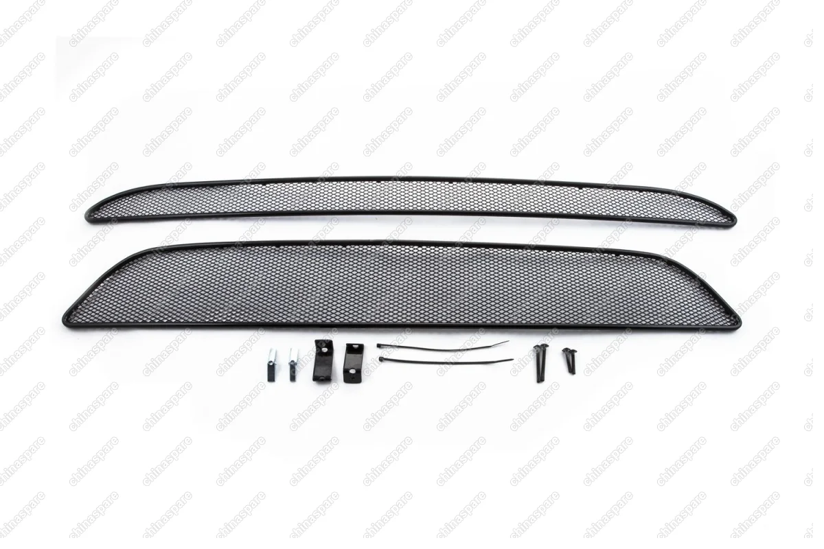 1301916101 Сетка на бампер внешняя для KIA Picanto 2016->, 2 шт., черн., 10 мм