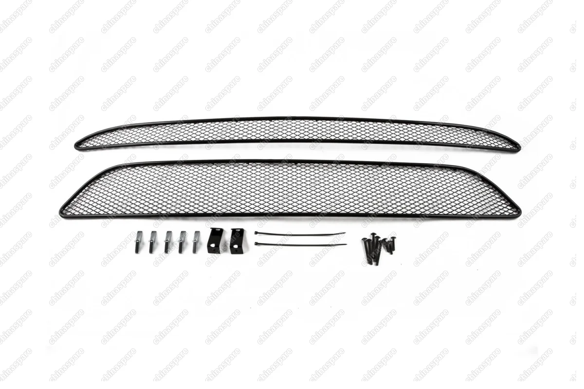 1301916151 Сетка на бампер внешняя для KIA Picanto 2016->, 2 шт., черн., 15 мм