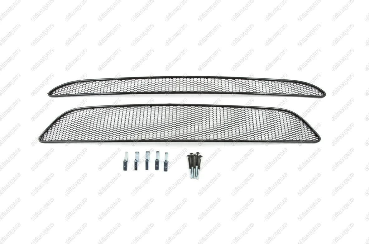 1301916201 Сетка на бампер внешняя для KIA Picanto 2016->, 2 шт., черн., 20 мм (сота)