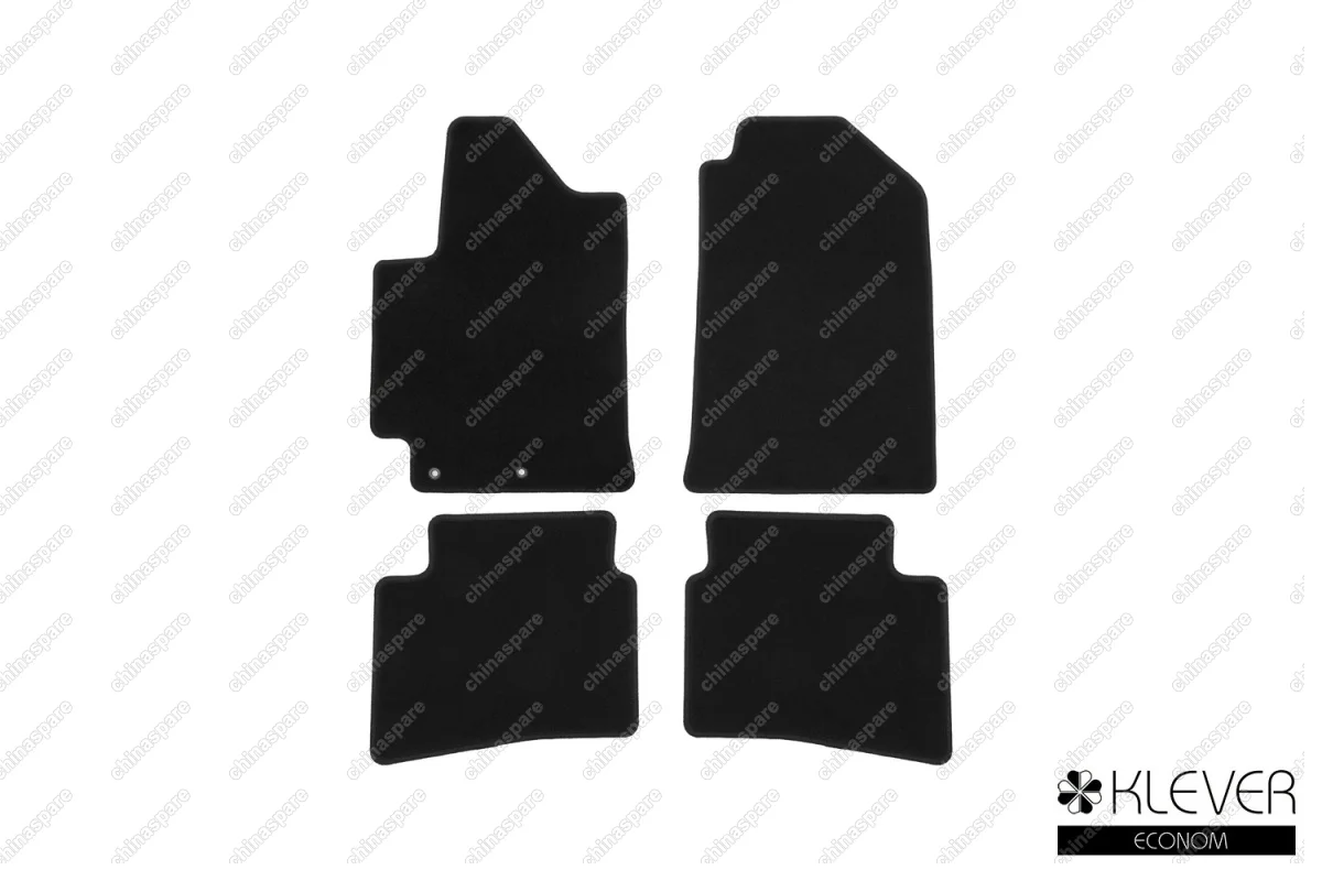 KLEVER01255501200k Коврики в салон Klever Econom KIA RIO, 2017->, сед., 4 шт. (текстиль)