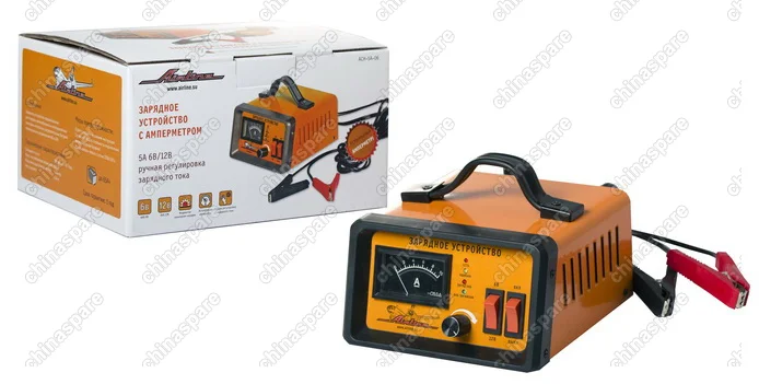 Зарядное устройство 5А 6В/12В, амперметр, ручная регулировка зарядного тока