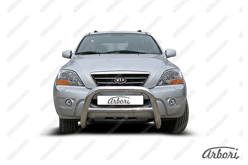 AFZDAKSR02 Кенгурятник d76 низкий Arbori нерж. сталь для Kia SORENTO 2006-2011
