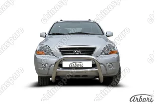 AFZDAKSR02 Кенгурятник d76 низкий Arbori нерж. сталь для Kia SORENTO 2006-2011