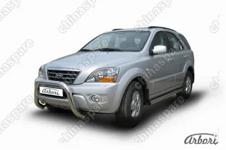 AFZDAKSR02 Кенгурятник d76 низкий Arbori нерж. сталь для Kia SORENTO 2006-2011
