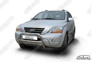 AFZDAKSR04 Кенгурятник d57 низкий  Arbori нерж. сталь для Kia SORENTO 2006-2011