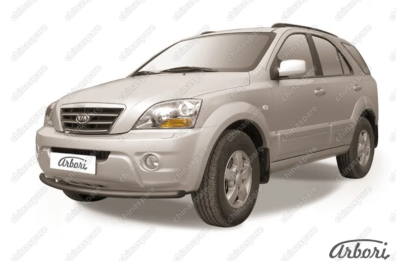 AFZDAKSR06B Защита переднего бампера d57 Arbori черн. для Kia SORENTO 2006-2011