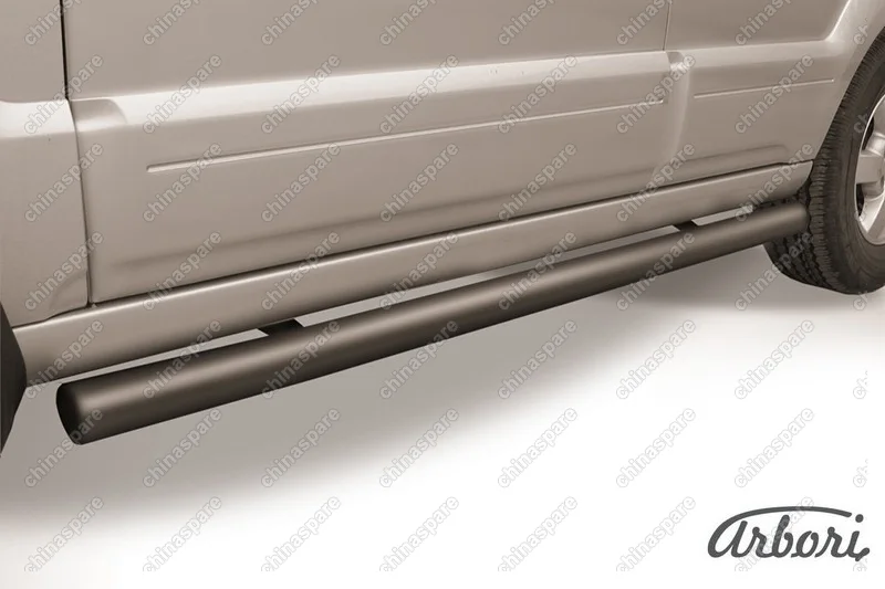 AFZDAKSR07B Защита порогов d76 труба  Arbori черн. для Kia SORENTO 2006-2011