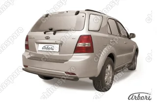AFZDAKSR12B Защита заднего бампера d57 Arbori черн. для Kia SORENTO 2006-2011