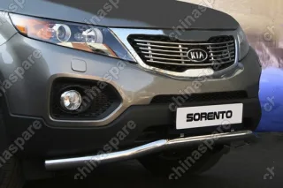KSOR922210 Декоративный элемент решётки радиатора верхний d10 "KIA Sorento" 2009-2012 хром, KSOR.92.2210