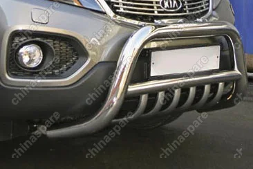 KSOR570886 Решетка передняя мини d76 низкая с нижней защитой "KIA Sorento" 2009-2012, KSOR.57.0886
