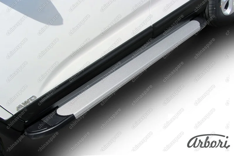 AFZDAALKS1302 Комплект алюминиевых порогов Arbori Optima Silver 1700 для KIA Sorento 2013-нв