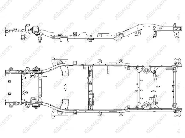 2801000K06E Frame assy(2wd ncap frame) Great Wall Hover