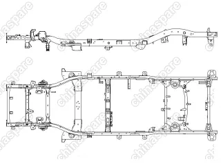 2801000K06E Frame assy(2wd ncap frame) Great Wall Hover