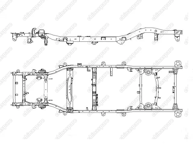 2801000K24 Frame weldment assy Great Wall Hover