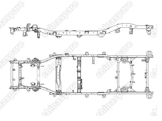 2801000K24 Frame weldment assy Great Wall Hover