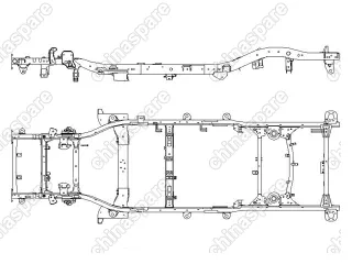 2801000K06EQ2B1 Frame weldment assy Great Wall Hover