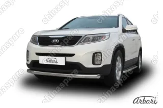 AFZDAKS1302 Защита переднего бампера d76 Arbori нерж. сталь для KIA Sorento 2013-нв