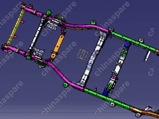 2801000K08 Frame weldment assy(2wd) Great Wall Hover