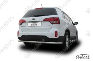 AFZDAKS1312 Защита заднего бампера d57 Arbori нерж. сталь для KIA Sorento 2013-нв