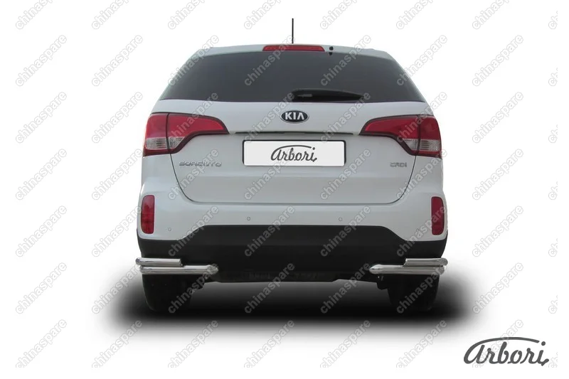 AFZDAKS1313 Уголки d57+d42 двойные Arbori нерж. сталь для KIA Sorento 2013-нв