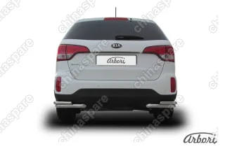 AFZDAKS1313 Уголки d57+d42 двойные Arbori нерж. сталь для KIA Sorento 2013-нв
