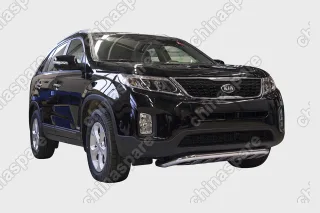 KSOR451637 Защита переднего бампера с декоративными элементами d60, Kia Sorento 2013-, KSOR.45.1637