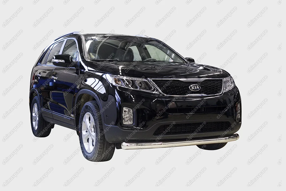 KSOR481636 Защита переднего бампера труба d76, Kia Sorento 2013-, KSOR.48.1636
