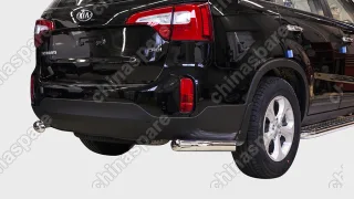 KSOR761649 Защита задняя уголки d76, Kia Sorento 2013-, KSOR.76.1649